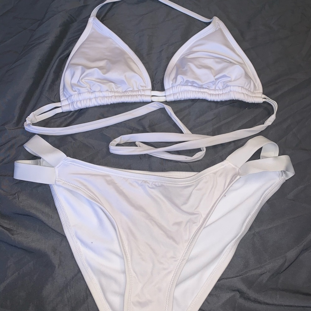 white bikini